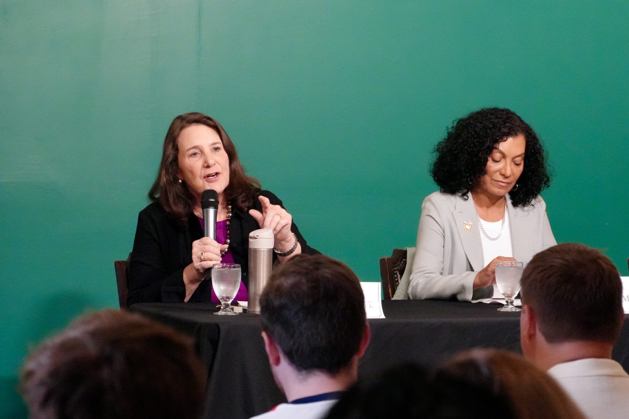 Dianna Degette speaks at a candidate forum in Denver.