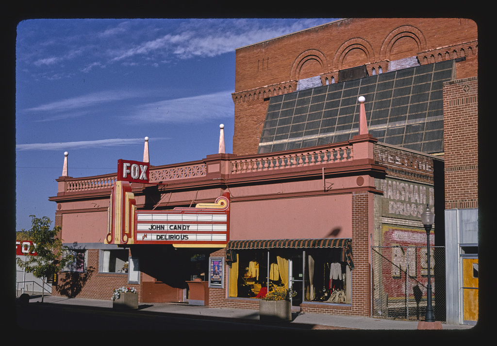 1991 photo of the Fox Theatre in Trinidad, Co., by John Margolies.