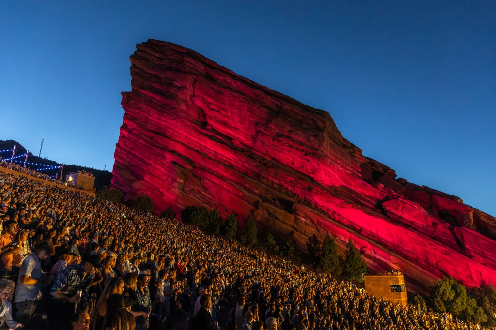 Red Rocks crowd during The Avett Brothers night one.