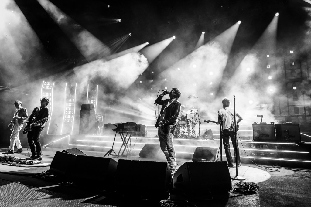 The Strokes performing live at Red Rocks on July 22.