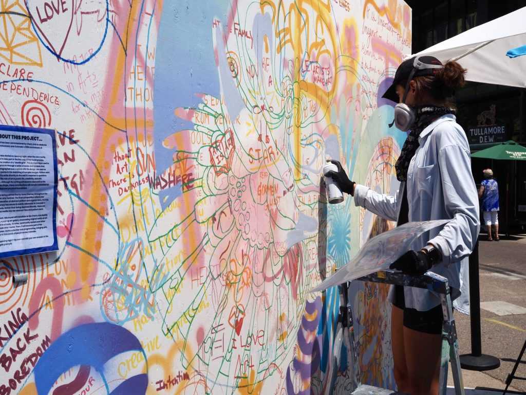Live art at the Cherry Creek Arts Festival.