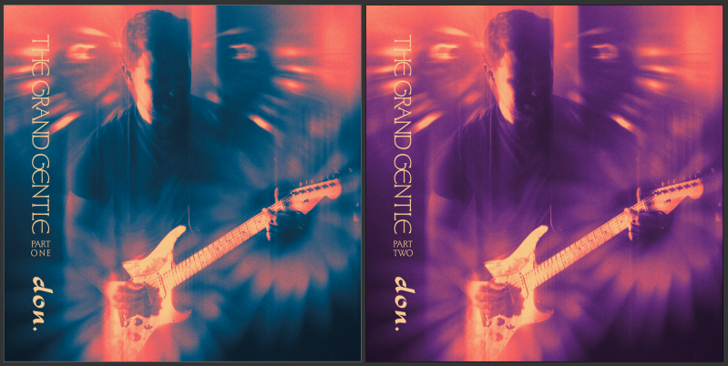 album covers for "The Grand Gentle Part 1" and "The Grand Gentle Part 2" by don.