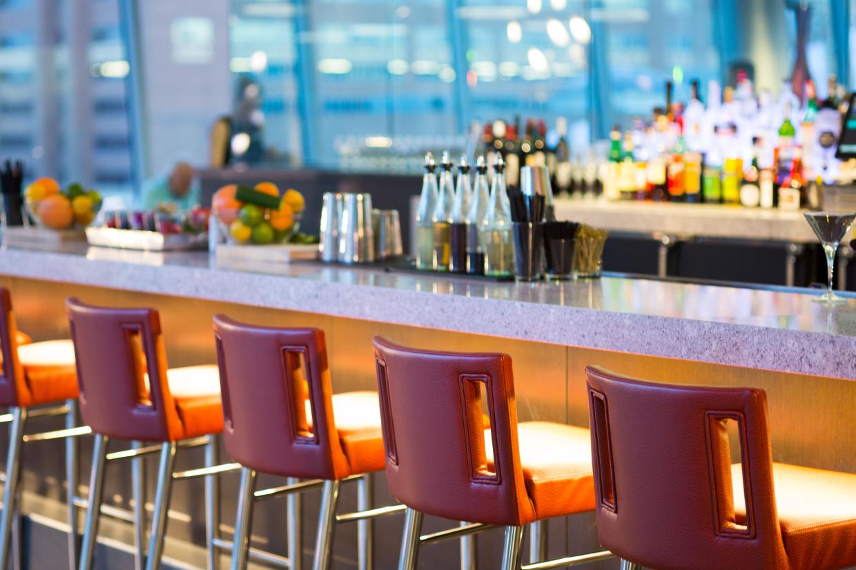 empty seats at bar
