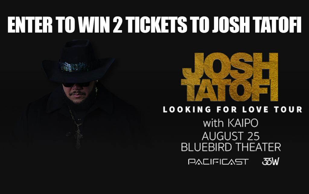 Enter to Win 2 Tickets to See Josh Tatofi at Bluebird Theater on August 25