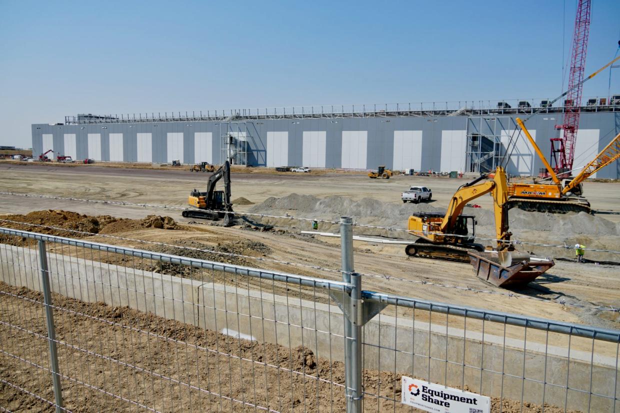 Construction on a data center expansion at the QTS site in Aurora, Colorado, pictured on Aug. 6, 2026.