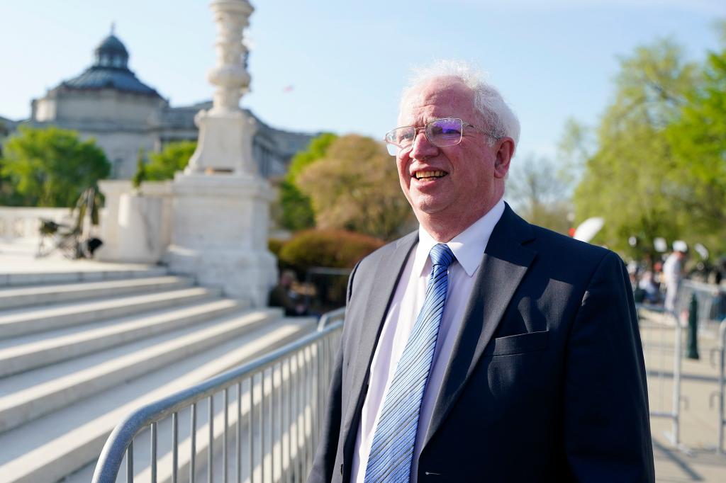 Attorney John Eastman arrives at the U.S. Supreme Court on April 01, 2026 in Washington, DC.