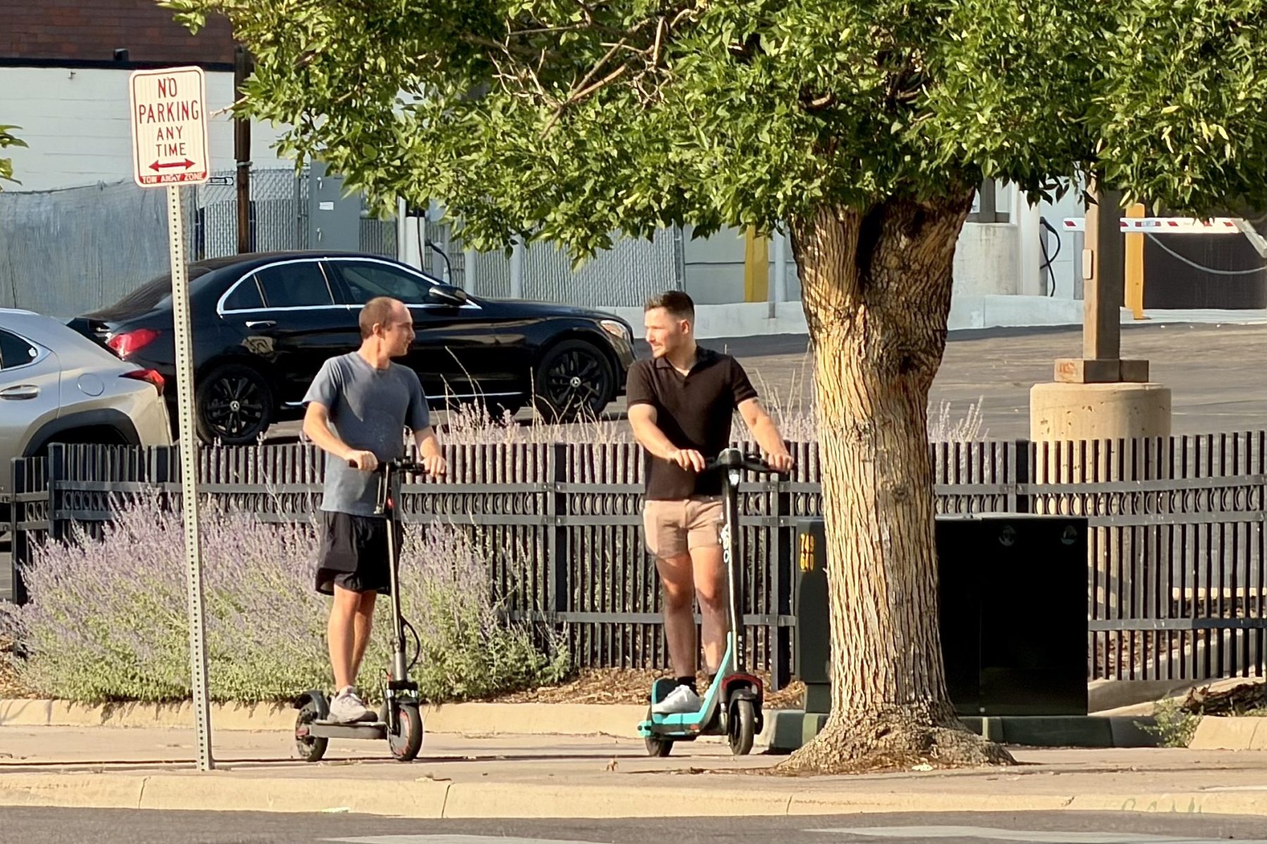 Scooters are still all over Denver sidewalks. Now, the city is reviewing Veo’s contract.