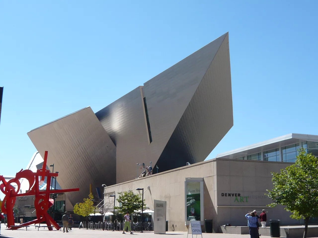 an angular building