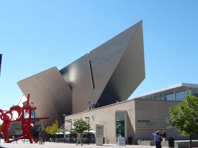 an angular building