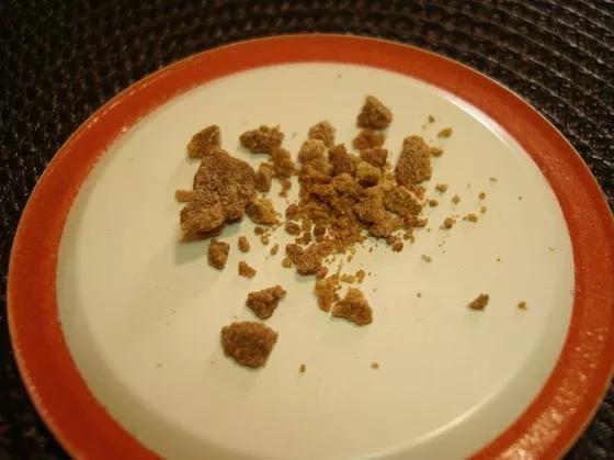Blended THC bubble hash
