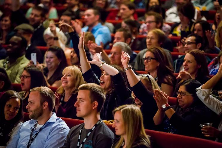 People in an audience