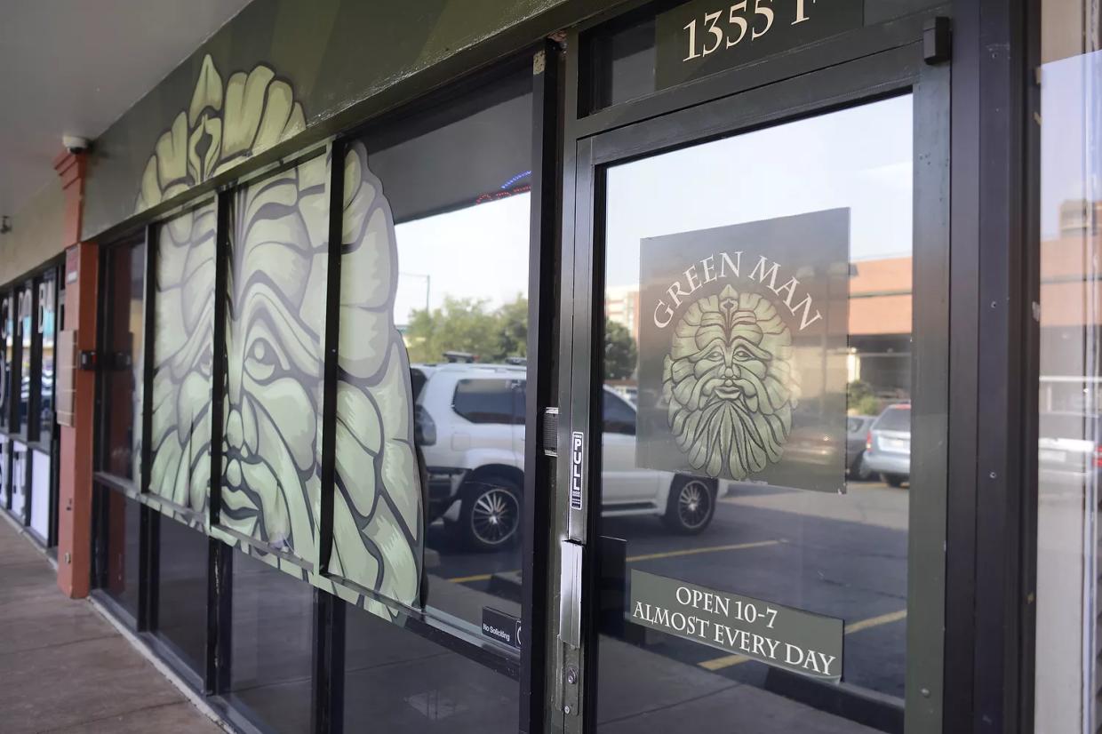 Outside of a former dispensary in Denver