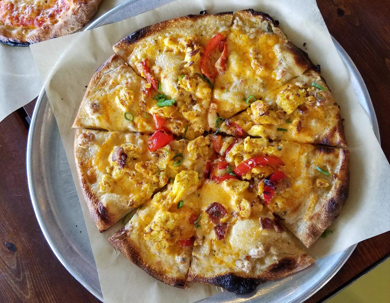 Six Beautiful Brunch Pizzas in Denver