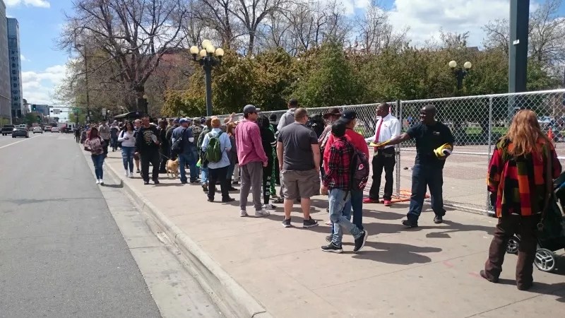Denver 420 Rally Nightmares: Rain, Long Lines, Arrests, Nearby Shooting