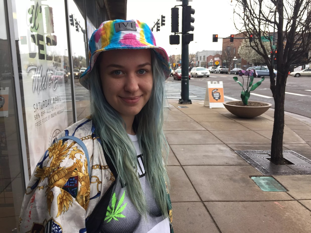 Artist MayG Spotted in Custom-Painted Denim in Englewood