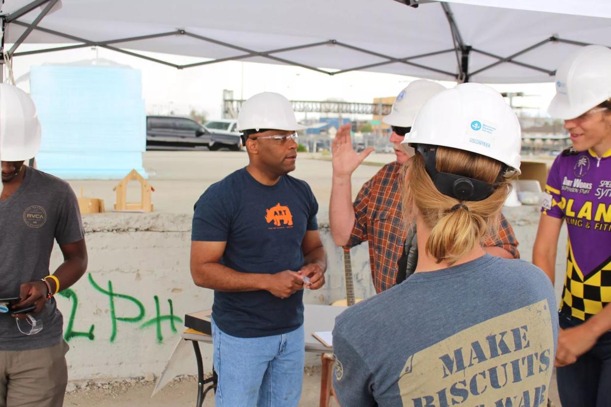 Mayor Hancock Visits Tiny Home Village and Hears Concerns From Residents