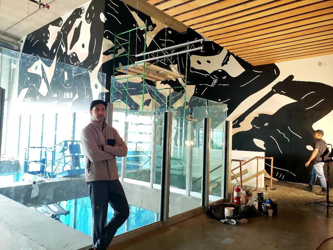 Cleon Peterson Brings “Endless War” to the Source Hotel and Market Hall