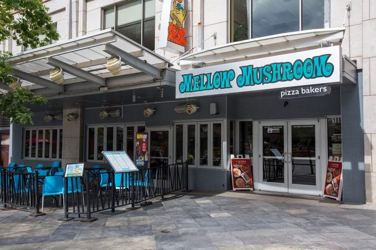 exterior of a mellow mushroom
