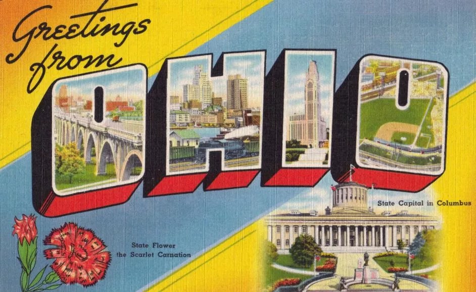 Ohio tourism sign