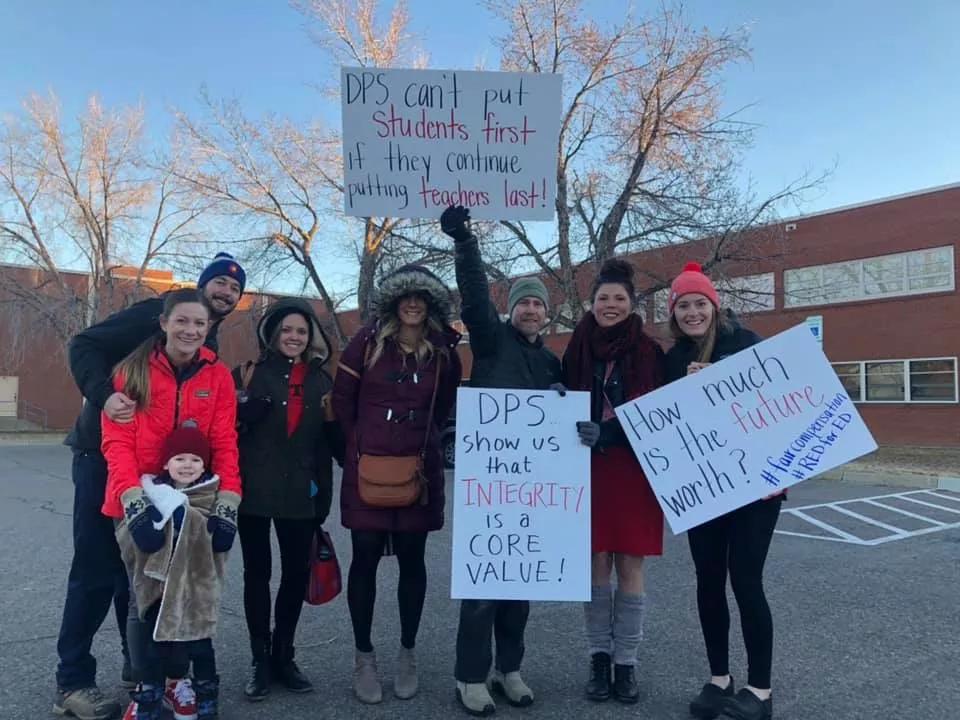 Teachers Demonstrate During Last Week of Bargaining With DPS