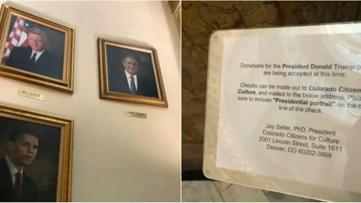 Donald Trump Portrait Coming Soon to Recently Vandalized State Capitol