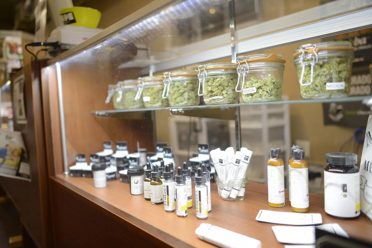 Medical marijuana for sale at dispensary
