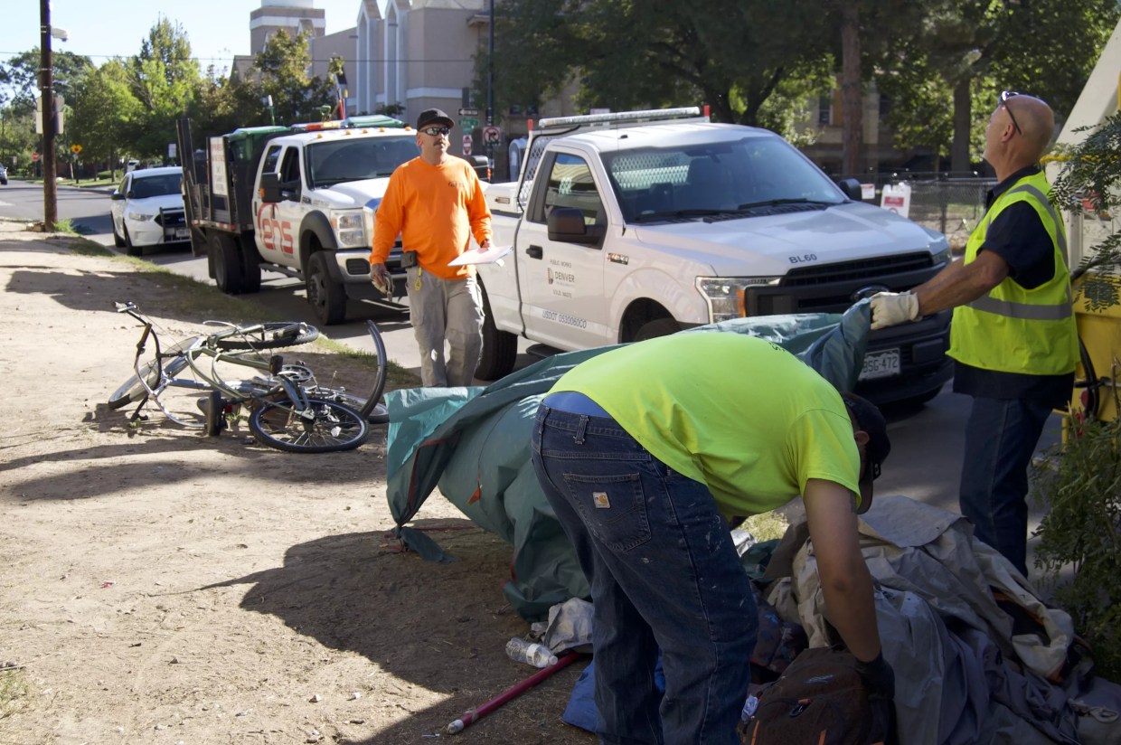 Homeless Encampment Near Lawson Park Scattered for Xcel Energy Project