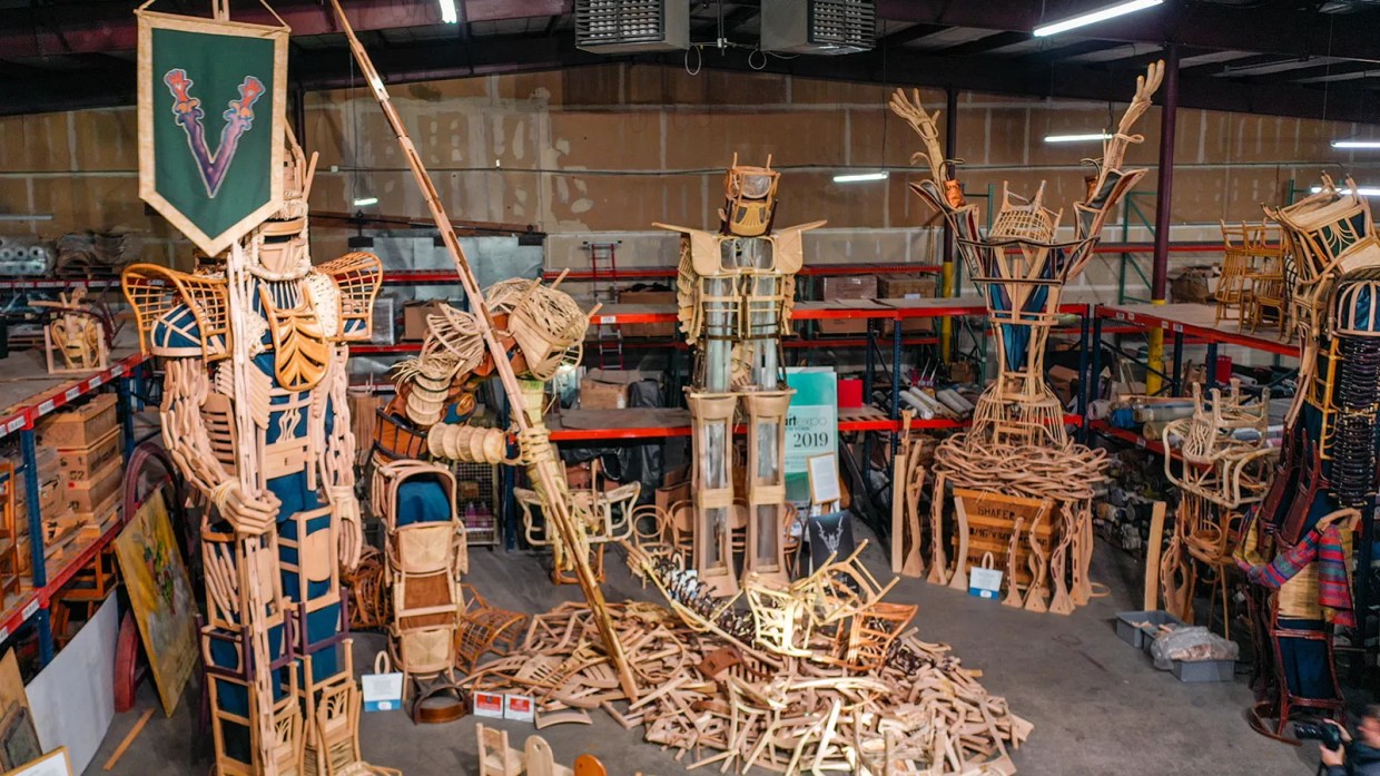 Steve “The Chairman” Farland Seeks a Home for Soldiers Made of Chairs
