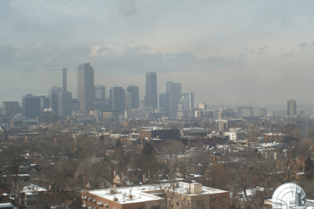 What's that grey cloud over downtown Denver?