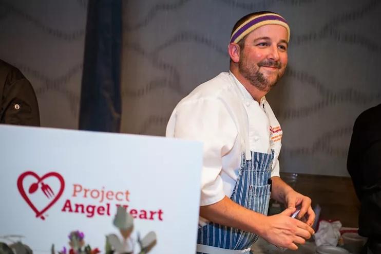a man in a chef's coat