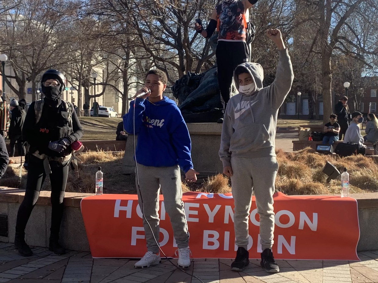 Colorado Protesters Tell President Biden Not to Expect a Honeymoon