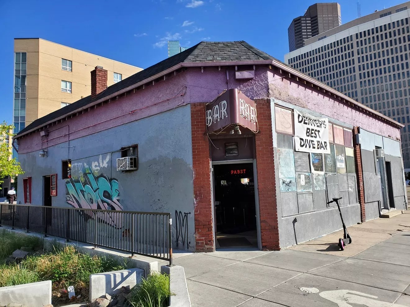 exterior of a dive bar