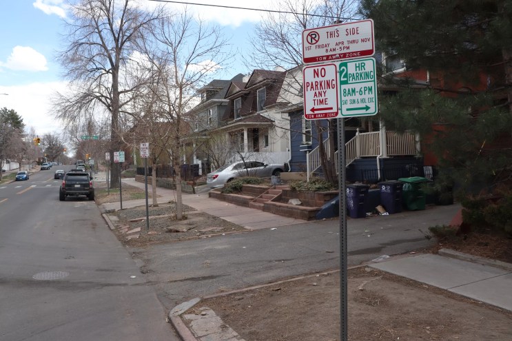 Parking signs on a Capitol Hill street