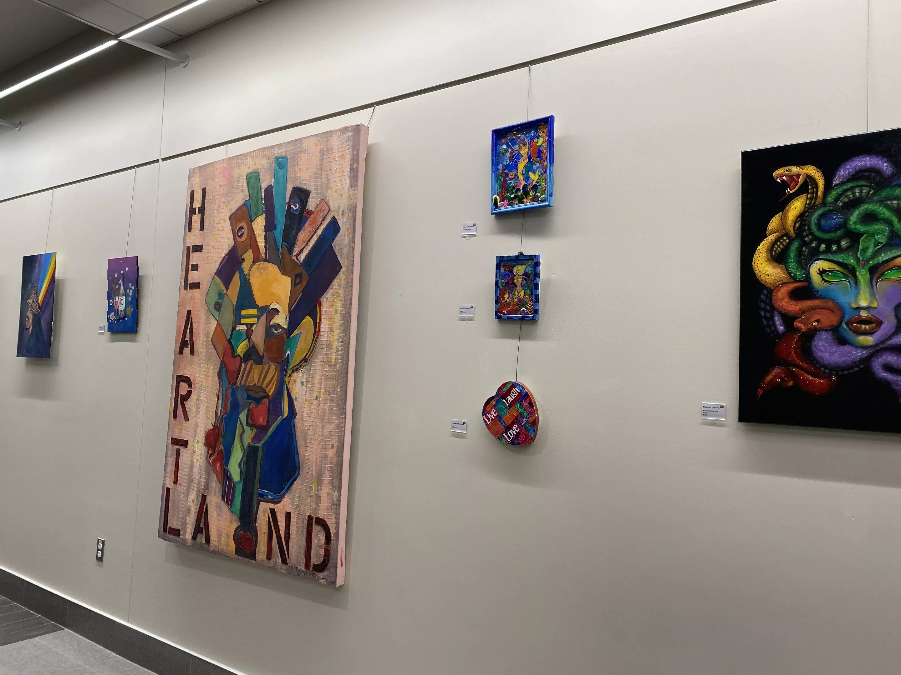 paintings on a wall