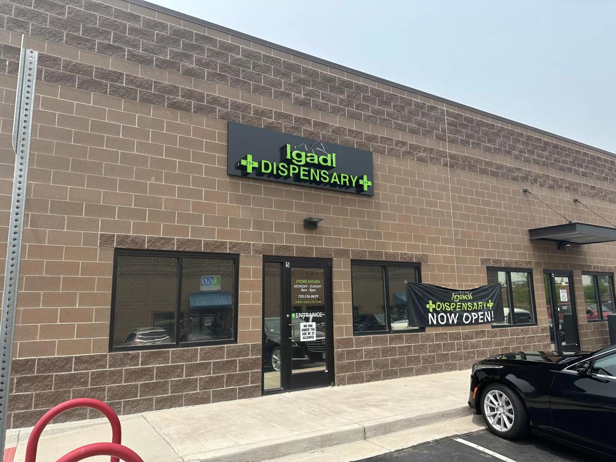 outside of igadi dispensary in golden