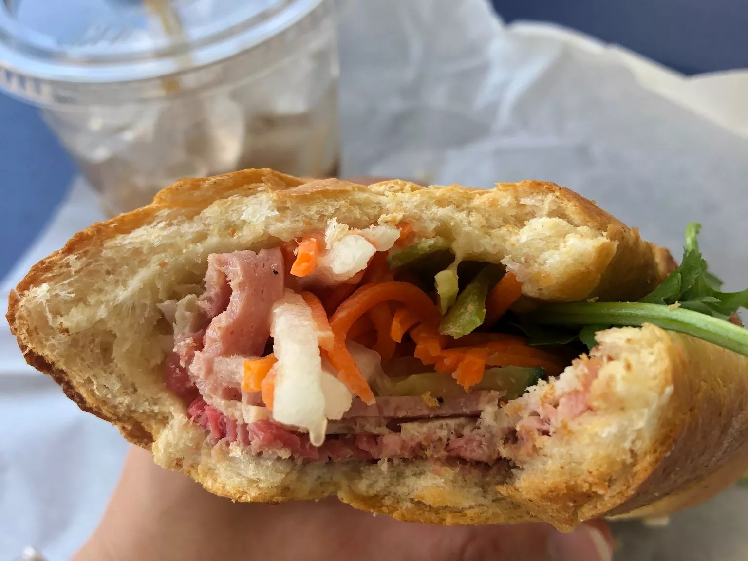 a banh mi sandwich