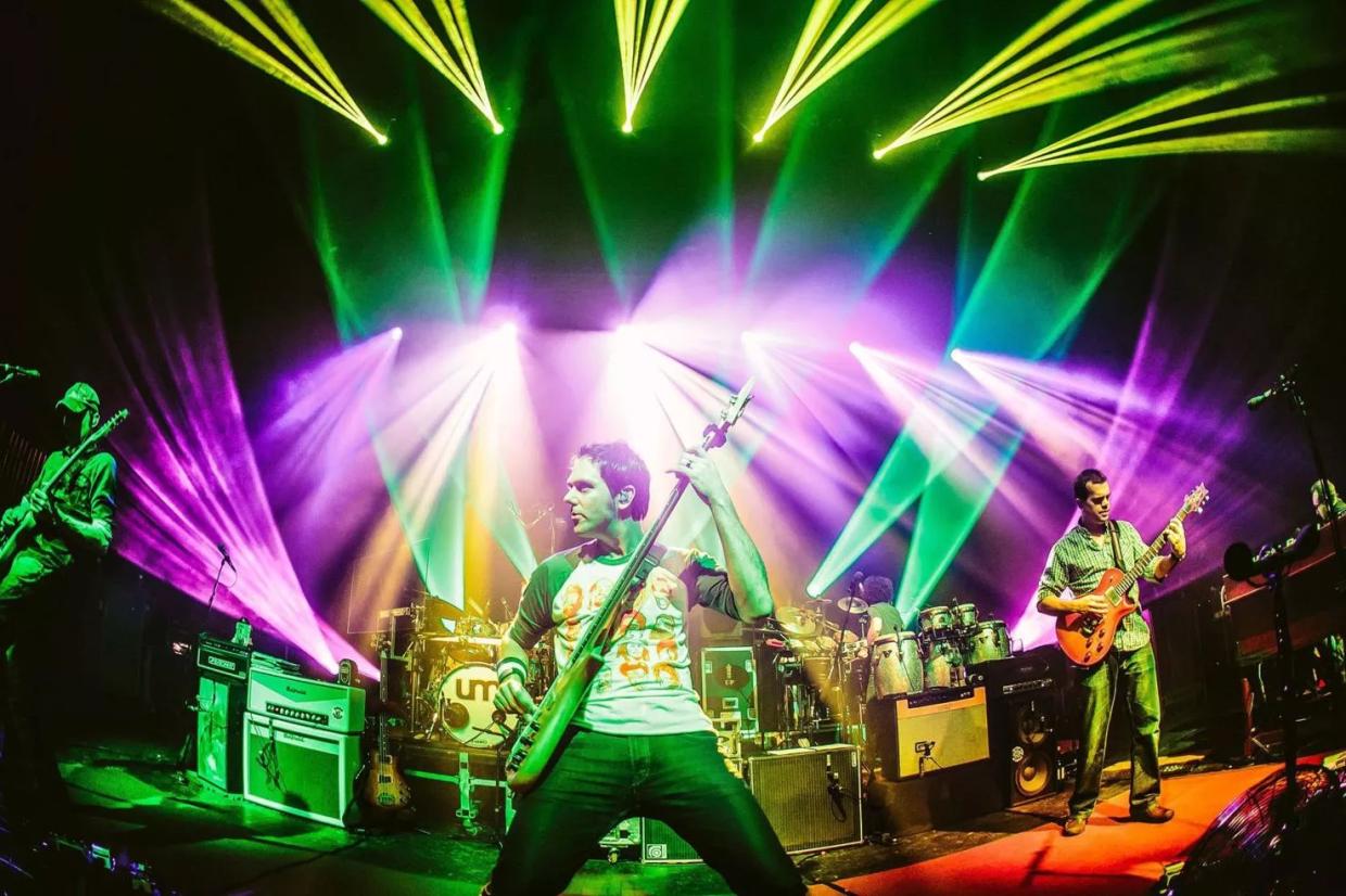 band playing on stage