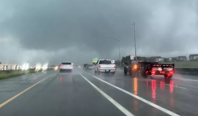 The tornado that touched down in Highlands Ranch, Colorado on Thursday, June 22.