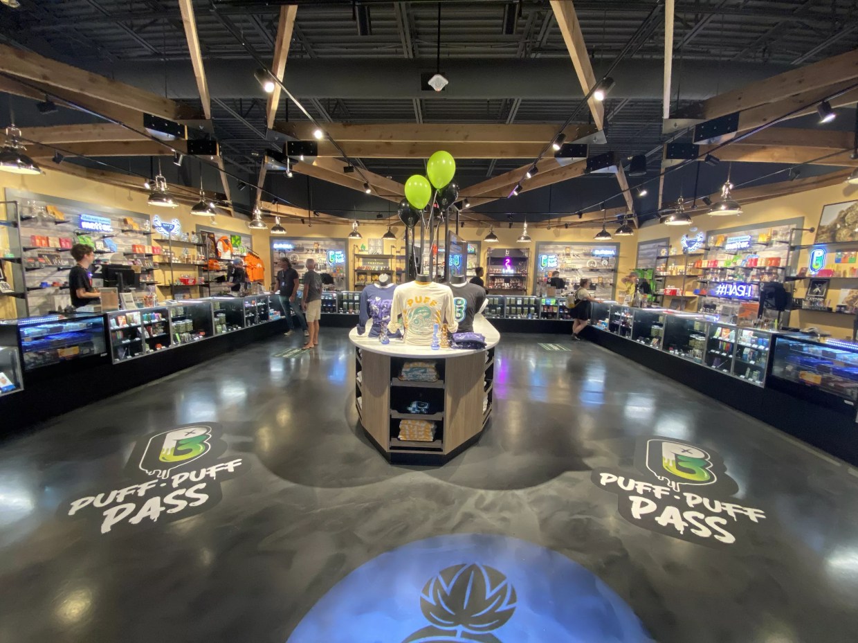 Inside LivWell DTC dispensary in Denver
