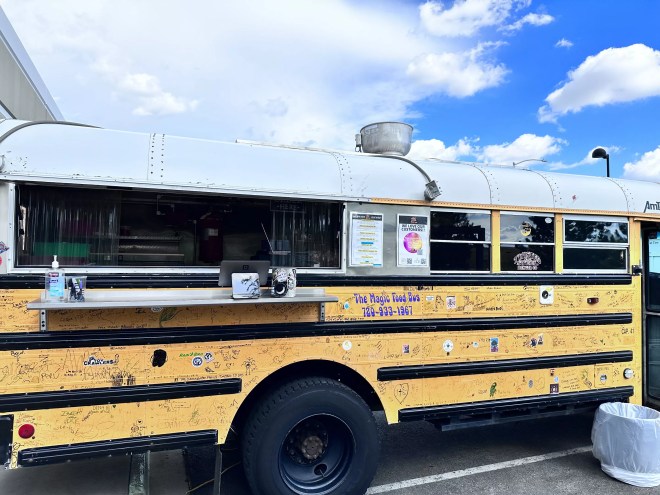 a yellow school bus