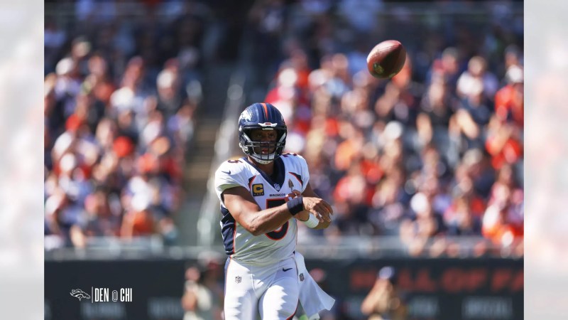 Bronco quarterback throwing the ball.