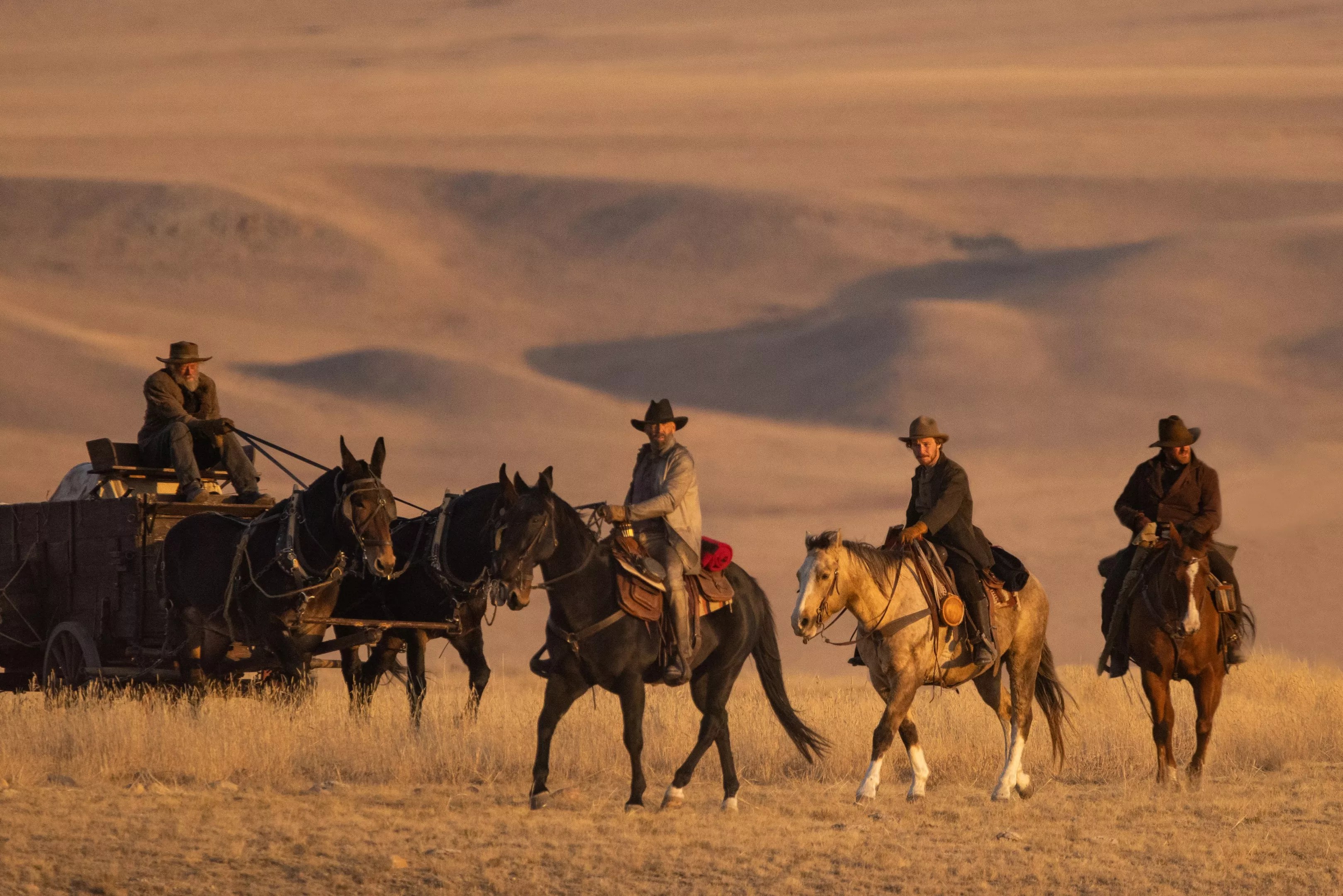men on horses in West