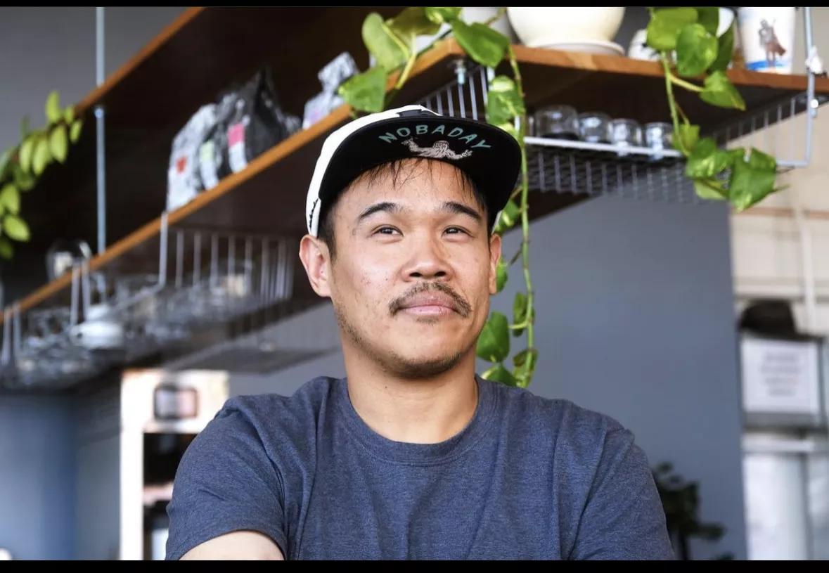 man in a hat