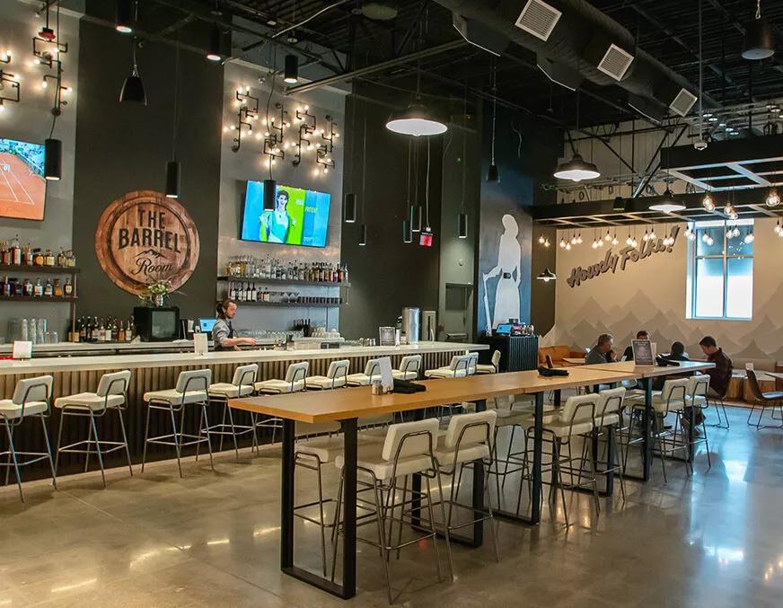 interior of a bar
