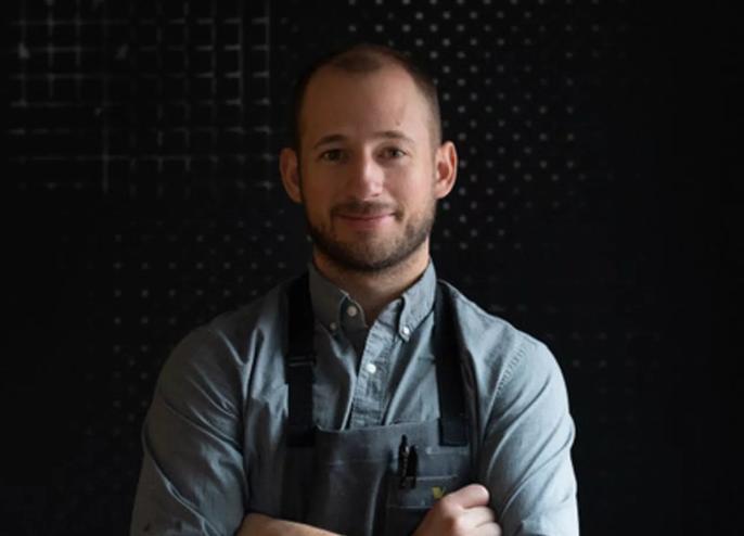 a man in an apron
