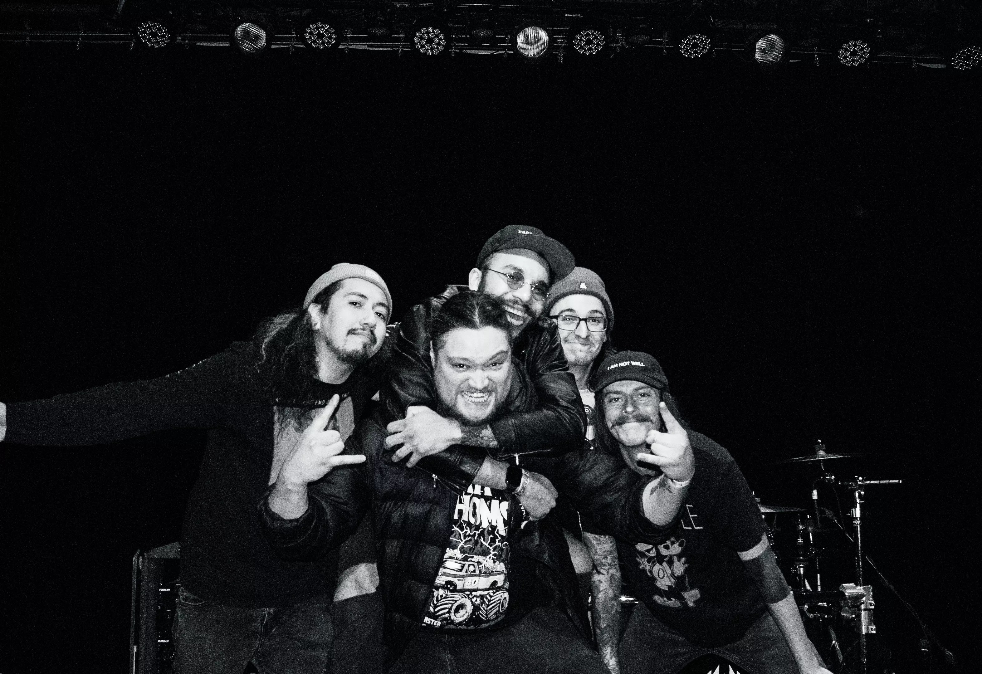 bandmates smile