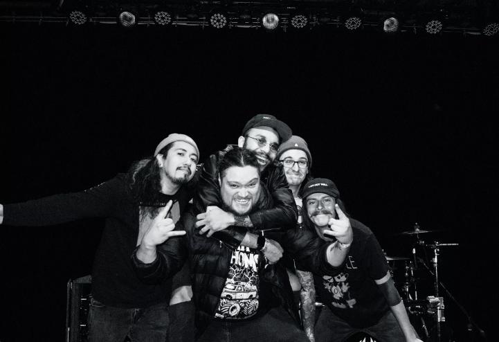 bandmates smile
