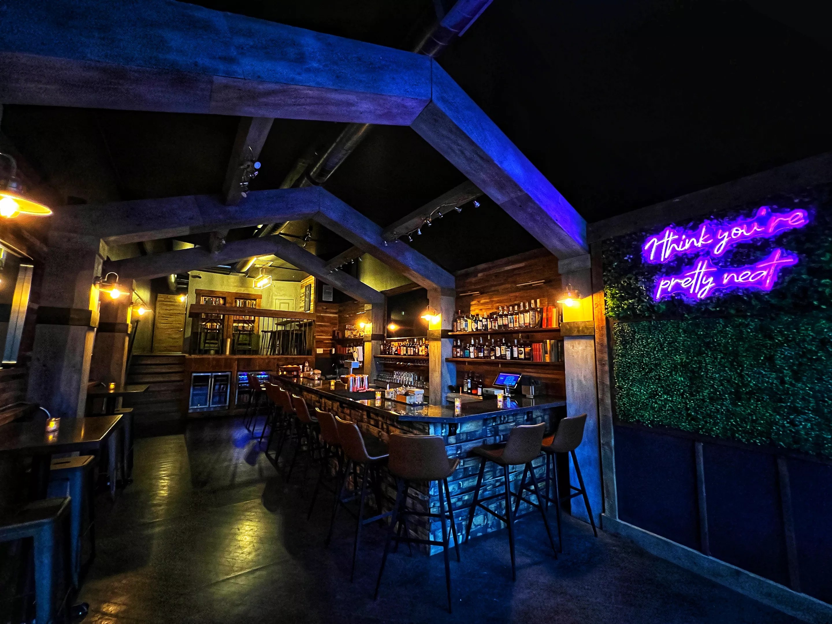 interior of a bar
