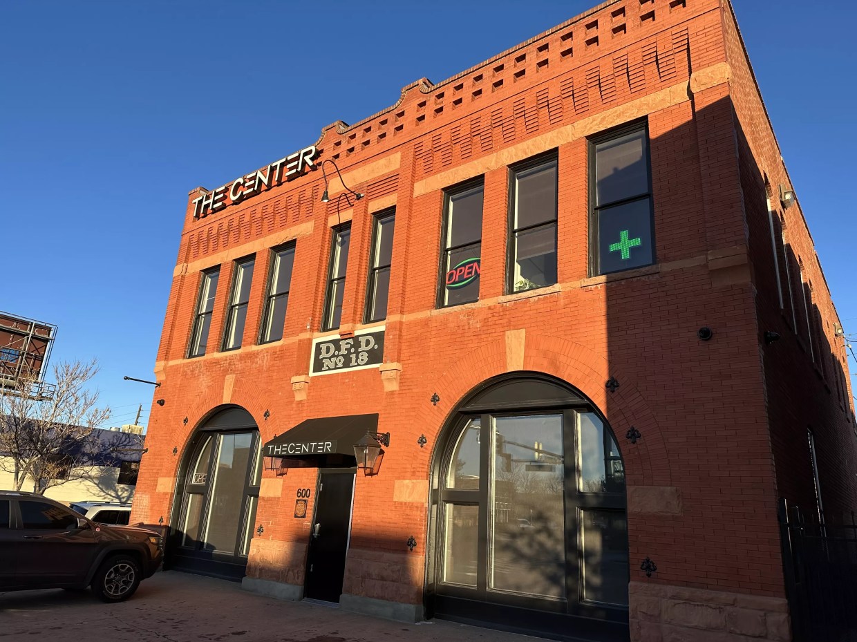 Denver marijuana dispensary in an old brick building