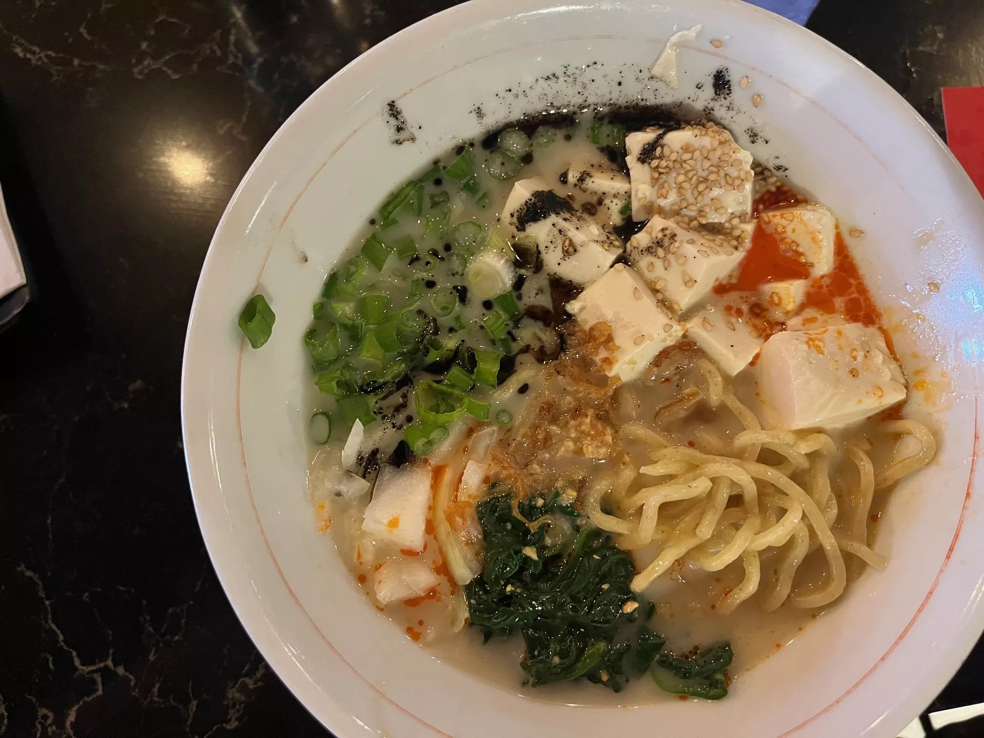 a bowl of ramen